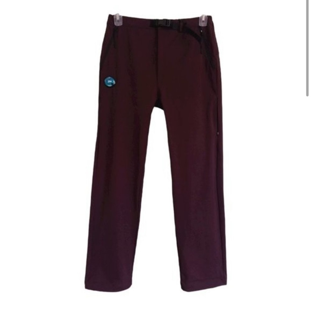 C.P. Company DESIGNER Burgundy BISTRETCH TWILL Pants SMALL - tapered - spandex